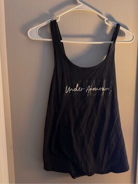 Under Armour Black Women's Script Logo Tank Top